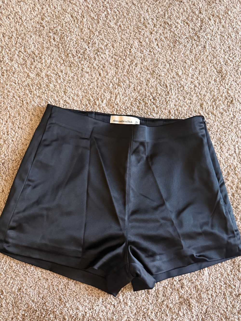 Abercrombie & Fitch Black High-Waist micro short